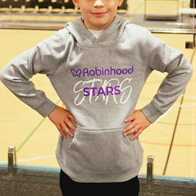 kids grey hoodie